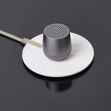Lexon Mino+ Mini Bluetooth Speaker - Gunmetal - Side View