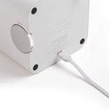 Lexon Oslo Dab & Fm Alarm Clock Radio / Bluetooth Speaker / Wireless Charger - White - Low Angle