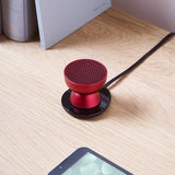 Lexon Tamo Infinitely Pairable Bluetooth Speaker - Red - Side View