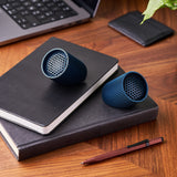 Lexon Ray Set Of Magnetic Bluetooth Speakers - Blue - Top-Down View