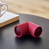 Lexon Ray Set Of Magnetic Bluetooth Speakers - Red - Side View