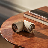 Lexon Ray Set Of Magnetic Bluetooth Speakers - Gold - 45-Degree Angle
