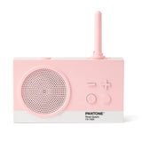 Lexon GIFT Set PANTONE - Includes Mino+ Mini Speaker, Flip Classic Clock, Mina M Lamp, Thykho 3  Speaker - Rose Pink - Side View