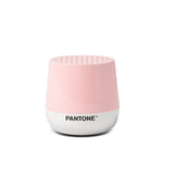 Lexon GIFT Set PANTONE - Includes Mino+ Mini Speaker, Flip Classic Clock, Mina M Lamp, Thykho 3  Speaker - Rose Pink - Top-Down View