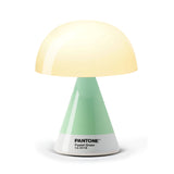 Lexon GIFT Set PANTONE - Includes Mino+ Mini Speaker, Flip Classic Clock, Mina M Lamp, Thykho 3  Speaker - Green - Side View
