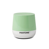 Lexon GIFT Set PANTONE - Includes Mino+ Mini Speaker, Flip Classic Clock, Mina M Lamp, Thykho 3  Speaker - Green - 45-Degree Angle