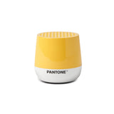 Lexon GIFT Set PANTONE - Includes Mino+ Mini Speaker, Flip Classic Clock, Mina M Lamp, Thykho 3  Speaker - Yellow - Rear View