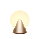Lexon Conic Spherical Portable Led Lamp - Gold - Rear View