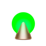 Lexon Conic Spherical Portable Led Lamp - Gold - Low Angle