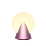 Lexon Conic Spherical Portable Led Lamp - Pink - Close-Up Angle