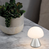 Lexon Mina Mini Led Lamp - Alu Polish - Top-Down View
