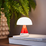 Lexon Mina M Medium Portable Led Lamp PANTONE -2035 Red - Top-Down View