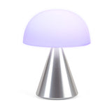 Lexon Mina L Large Portable Led Lamp - Alu Polish - Side View