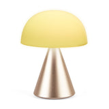Lexon Mina L Large Portable Led Lamp - Gold - Side View