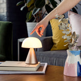 Lexon Mina L Large Portable Led Lamp - Gold - Top-Down View