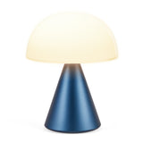 Lexon Mina L Large Portable Led Lamp - Blue - Front View