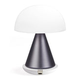 Lexon Mina L Large Portable Led Lamp - Gunmetal - Side View