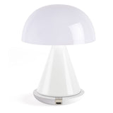 Lexon Mina L Large Portable Led Lamp - White - Side View