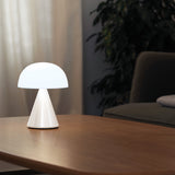 Lexon Mina L Large Portable Led Lamp - White - Top-Down View