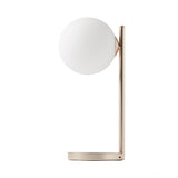 Lexon Bubble Desk Lamp With Built-In Wireless Charger - Gold - Front View