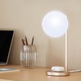 Lexon Bubble Desk Lamp With Built-In Wireless Charger - Gold - Top-Down View