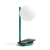 Lexon Bubble Desk Lamp With Built-In Wireless Charger - Green - Side View