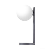 Lexon Bubble Desk Lamp With Built-In Wireless Charger - Gunmetal - Front View