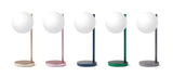 Lexon Bubble Desk Lamp With Built-In Wireless Charger - Gunmetal - Rear View