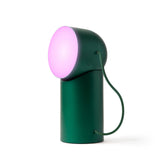 Lexon Orbe Portable Led Lamp With Moving Head - Green - Front View