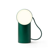 Lexon Orbe Portable Led Lamp With Moving Head - Green - Side View