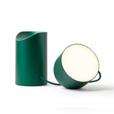 Lexon Orbe Portable Led Lamp With Moving Head - Green - Top-Down View