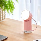 Lexon Orbe Portable Led Lamp With Moving Head PANTONE - Rose Pink - Front View