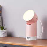 Lexon Orbe Portable Led Lamp With Moving Head PANTONE - Rose Pink - Rear View