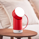 Lexon Orbe Portable Led Lamp With Moving Head PANTONE - 2035 Red - Top-Down View