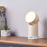 Lexon Orbe Portable Led Lamp With Moving Head PANTONE - Sand - Rear View