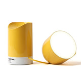 Lexon Orbe Portable Led Lamp With Moving Head PANTONE - Yellow - Top-Down View