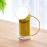Lexon Orbe Portable Led Lamp With Moving Head PANTONE - Yellow - 45-Degree Angle
