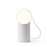 Lexon Orbe Portable Led Lamp With Moving Head - White - Side View