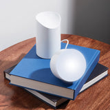Lexon Orbe Portable Led Lamp With Moving Head - White - 45-Degree Angle
