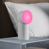 Lexon Orbe Portable Led Lamp With Moving Head - White - Rear View