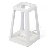 Lexon Lantern Portable Lamp With Built-In Wireless Charger - White - Side View