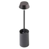 Lexon Mimi Flexible LED Lamp - Gunmetal - Side View