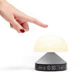 Lexon Mina Sunrise Sunrise Alarm Clock - Alu Polish - Side View