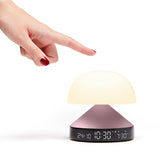 Lexon Mina Sunrise Sunrise Alarm Clock - Pink - Side View