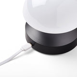 Lexon Mina Sunrise Sunrise Alarm Clock - Gunmetal - Side View