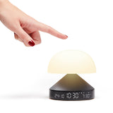 Lexon Mina Sunrise Sunrise Alarm Clock - Gunmetal - Top-Down View