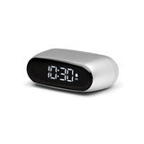 Lexon Minut Mini Alarm Clock - Alu Polish - Front View
