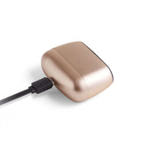 Lexon Minut Mini Alarm Clock - Gold - Side View