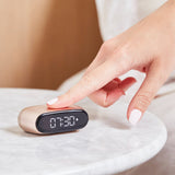 Lexon Minut Mini Alarm Clock - Gold - 45-Degree Angle