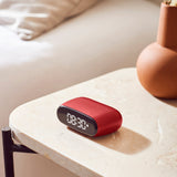 Lexon Minut Mini Alarm Clock - Red - Top-Down View